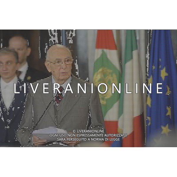 Gli Azzurri della Nazionale Italiana di Calcio vengono ricevuti dal Presidente della repubblica Giorgio Napolitano al Quirinale 15/11/2011 ©Corradetti/Agenzia Aldo Liverani Sas 