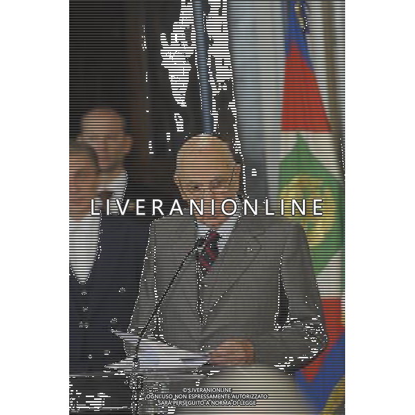 Gli Azzurri della Nazionale Italiana di Calcio vengono ricevuti dal Presidente della repubblica Giorgio Napolitano al Quirinale 15/11/2011 ©Corradetti/Agenzia Aldo Liverani Sas 