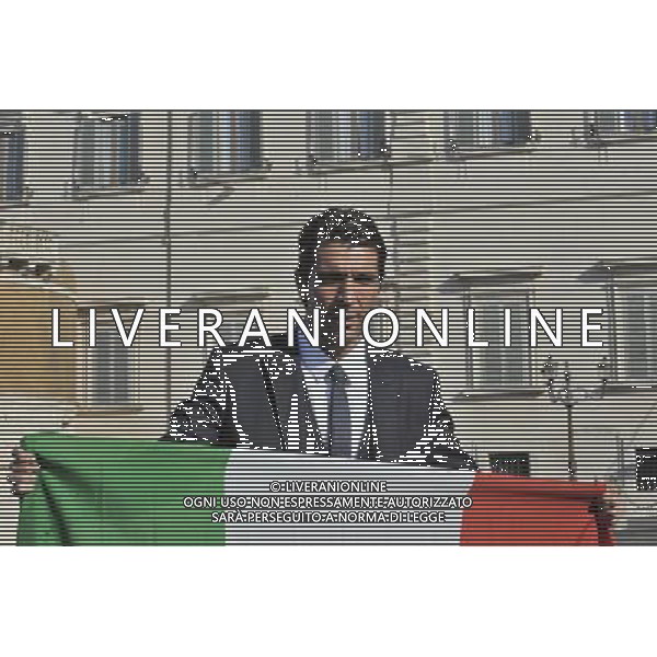 Gli Azzurri della Nazionale Italiana di Calcio vengono ricevuti dal Presidente della repubblica Giorgio Napolitano al Quirinale 15/11/2011 nella foto Gianluigi Buffon ©Corradetti/Agenzia Aldo Liverani Sas 