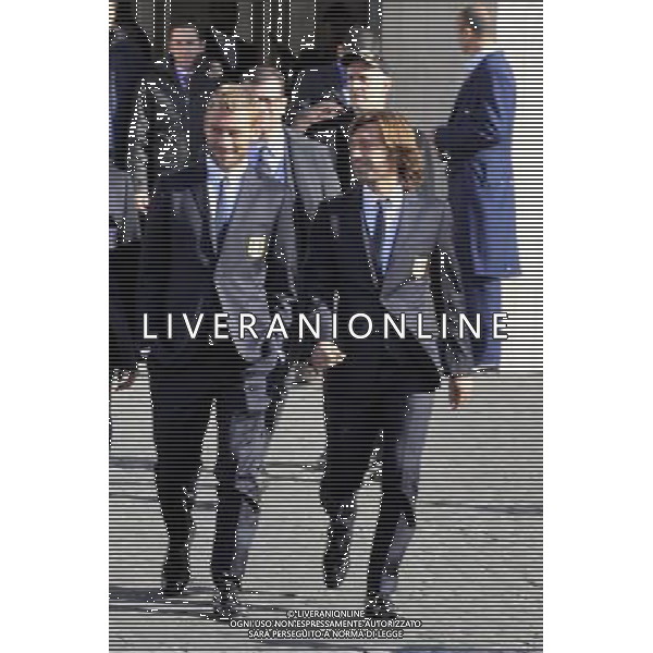 Gli Azzurri della Nazionale Italiana di Calcio vengono ricevuti dal Presidente della repubblica Giorgio Napolitano al Quirinale 15/11/2011 nella foto Daniele De Rossi e Andrea Pirlo ©Corradetti/Agenzia Aldo Liverani Sas 