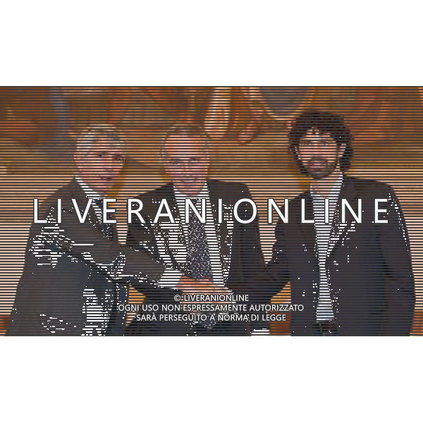 VICENZA CONSIGLIO FEDERALE 08/11/2011 nella foto Andrea Abodi President (Lega Serie B)Giancarlo Abete President (FIGC)Damiano Tommasi President ( AIC ) ©AG ALDO LIVERANI SAS