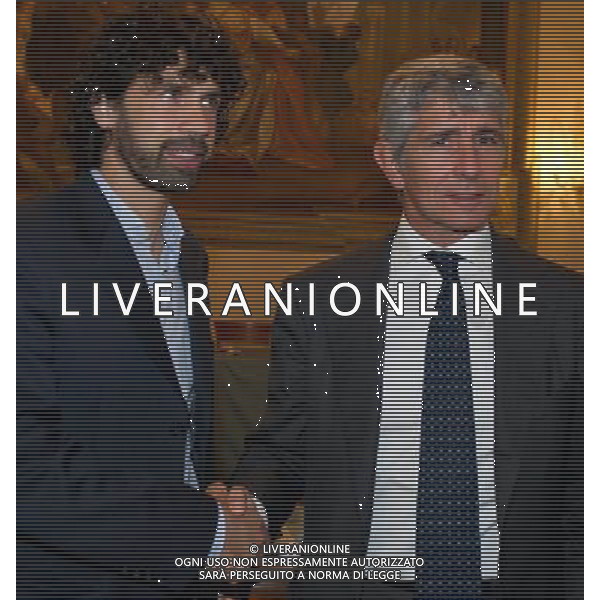 VICENZA CONSIGLIO FEDERALE 08/11/2011 nella foto Damiano Tommasi Presidente ( AIC )Andrea Abodi Presidente serie b ©AG ALDO LIVERANI SAS