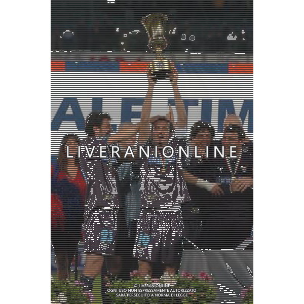 TORINO 13/05/04 FINALE TIM CUP 2003/04 JUVENTUS-LAZIO NELLA FOTO PREMIAZIONE FAVALLI GIUSEPPE PH GIGI ARCAINI/AG.ALDO LIVERANI