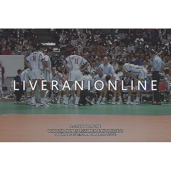 WUORLD LEAGUE VARESE 18/06/2000 NELLA FOTO TIME OUT DELL\'ITALIA FOTO ALDO LIVERANI ITALIA-ARGENTINA