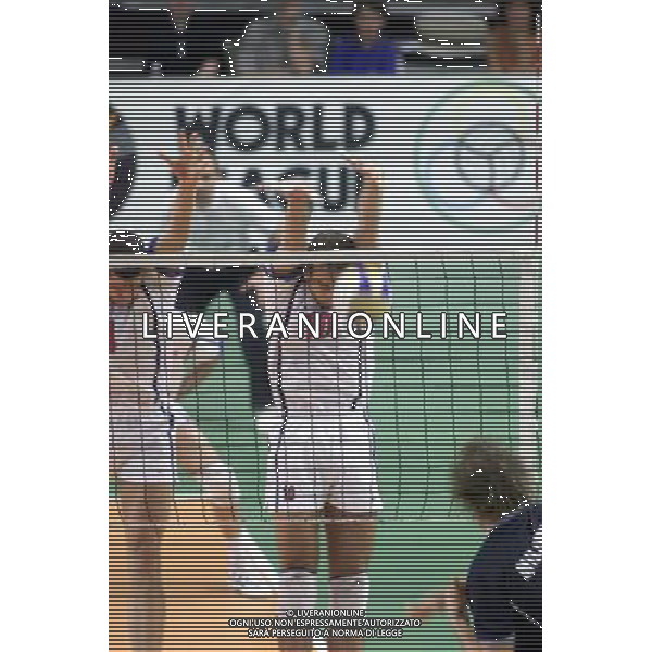 WUORLD LEAGUE VARESE 18/06/2000 NELLA FOTO ROSALBA SIMONE MASTRANGELO LUIGI FOTO ALDO LIVERANI ITALIA-ARGENTINA