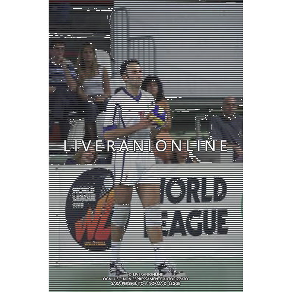 WUORLD LEAGUE VARESE 18/06/2000 NELLA FOTO SARTORETTI ANDREA FOTO ALDO LIVERANI ITALIA-ARGENTINA