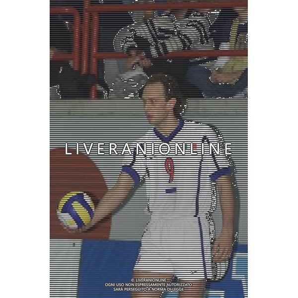 ITALIA-SPAGNA VOLLEY 25/05/2001 NELLA FOTO LORENZO BERNARDI AG ALDO LIVERANI