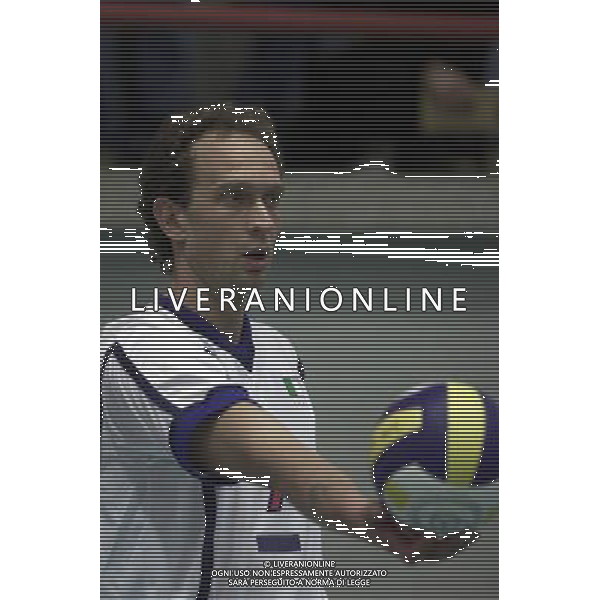 ITALIA-SPAGNA VOLLEY 25/05/2001 NELLA FOTO LORENZO BERNARDI AG ALDO LIVERANI