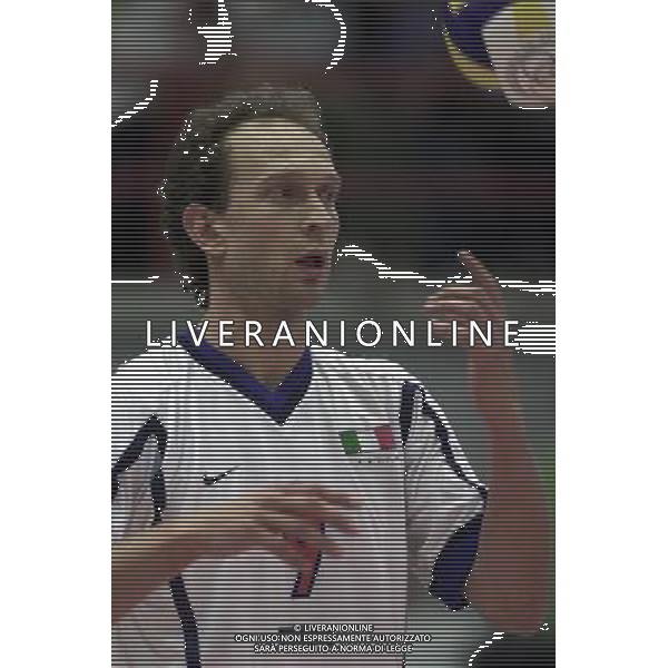 ITALIA-SPAGNA VOLLEY 25/05/2001 NELLA FOTO LORENZO BERNARDI AG ALDO LIVERANI