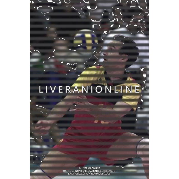 ITALIA-SPAGNA VOLLEY 25/05/2001 NELLA FOTO CABRERA AG ALDO LIVERANI