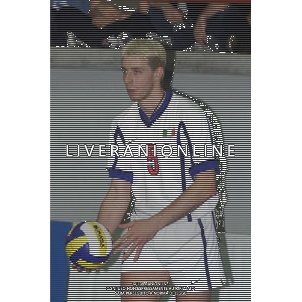 ITALIA-SPAGNA VOLLEY 25/05/2001 NELLA FOTO CRISTIAN CASOLI AG ALDO LIVERANI