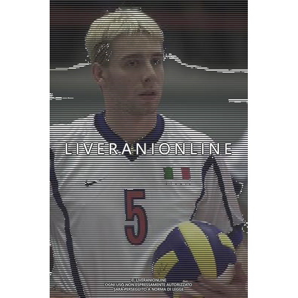 ITALIA-SPAGNA VOLLEY 25/05/2001 NELLA FOTO CRISTIAN CASOLI AG ALDO LIVERANI
