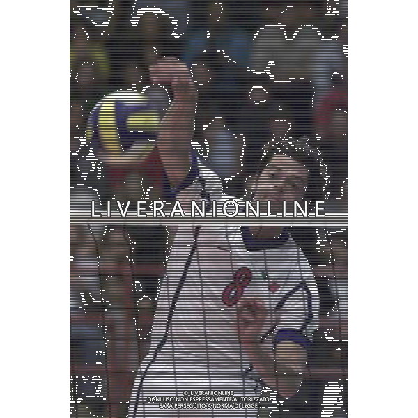 ITALIA-SPAGNA VOLLEY 25/05/2001 NELLA FOTO ALBERTO CISOLLA AG ALDO LIVERANI