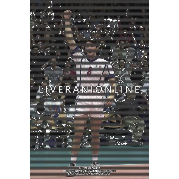 ITALIA-SPAGNA VOLLEY 25/05/2001 NELLA FOTO ALBERTO CISOLLA AG ALDO LIVERANI