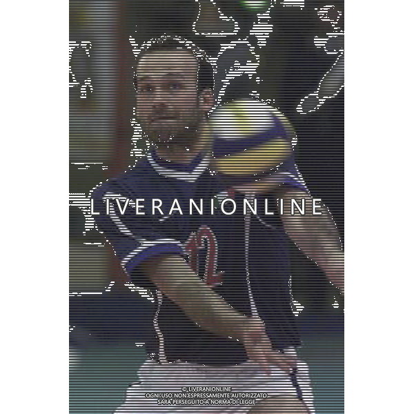 ITALIA-SPAGNA VOLLEY 25/05/2001 NELLA FOTO CORSANO MIRKO AG ALDO LIVERANI