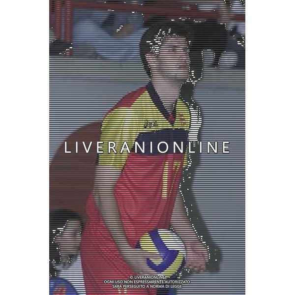 ITALIA-SPAGNA VOLLEY 25/05/2001 NELLA FOTO DE LA FUENTE AG ALDO LIVERANI