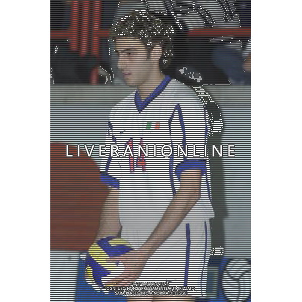 ITALIA-SPAGNA VOLLEY 25/05/2001 NELLA FOTO Alessandro Fei AG ALDO LIVERANI