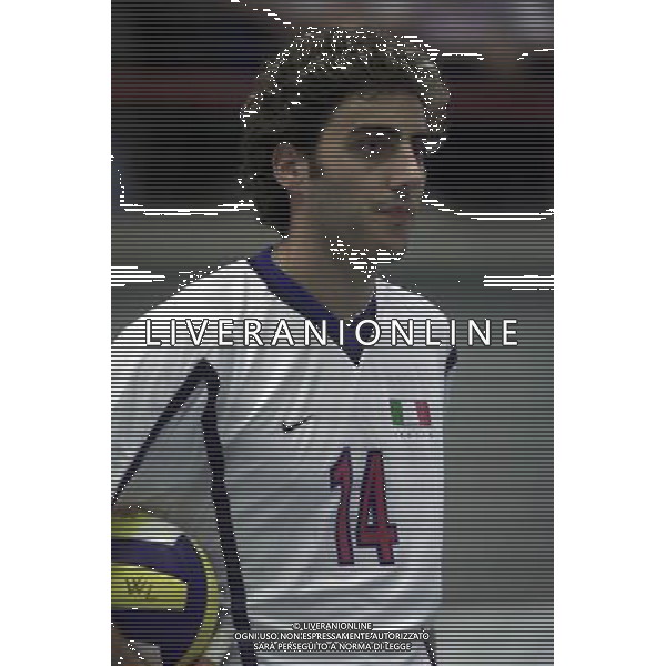 ITALIA-SPAGNA VOLLEY 25/05/2001 NELLA FOTO Alessandro Fei AG ALDO LIVERANI