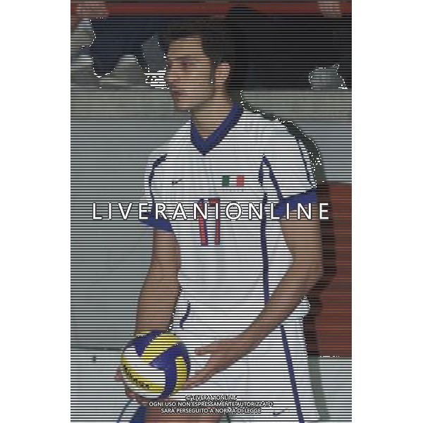 ITALIA-SPAGNA VOLLEY 25/05/2001 NELLA FOTO LEONDINO GIOMBINI AG ALDO LIVERANI