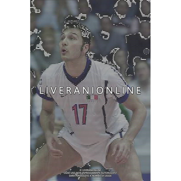 ITALIA-SPAGNA VOLLEY 25/05/2001 NELLA FOTO LEONDINO GIOMBINI AG ALDO LIVERANI