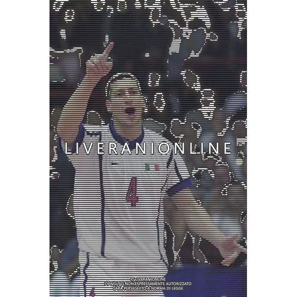 ITALIA-SPAGNA VOLLEY 25/05/2001 NELLA FOTO LUIGI MASTRANGELO AG ALDO LIVERANI