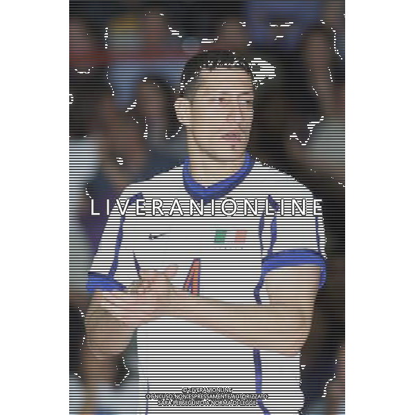 ITALIA-SPAGNA VOLLEY 25/05/2001 NELLA FOTO LUIGI MASTRANGELO AG ALDO LIVERANI
