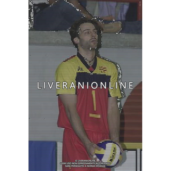 ITALIA-SPAGNA VOLLEY 25/05/2001 NELLA FOTO PASCUAL AG ALDO LIVERANI