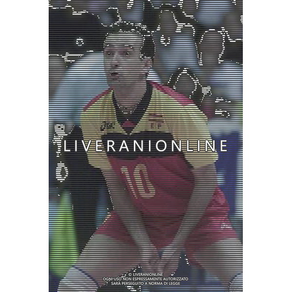 ITALIA-SPAGNA VOLLEY 25/05/2001 NELLA FOTO PRENAFETA AG ALDO LIVERANI