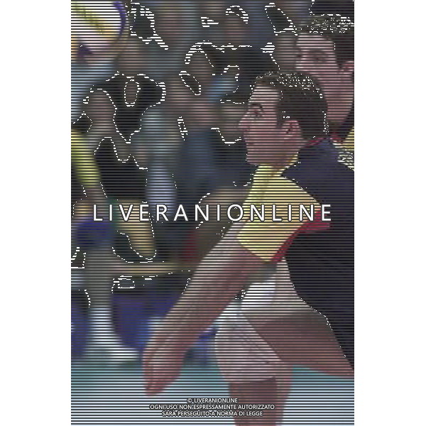 ITALIA-SPAGNA VOLLEY 25/05/2001 NELLA FOTO VALIDO AG ALDO LIVERANI