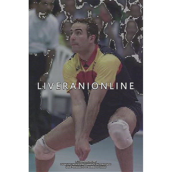 ITALIA-SPAGNA VOLLEY 25/05/2001 NELLA FOTO VALIDO AG ALDO LIVERANI