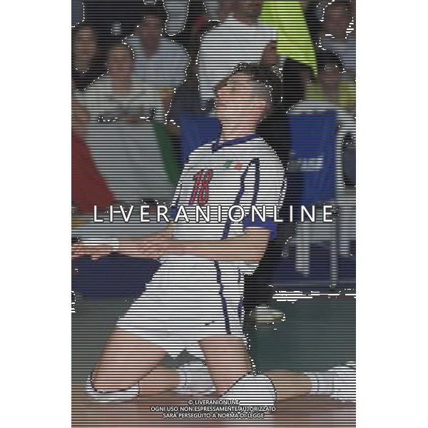 ITALIA-SPAGNA VOLLEY 25/05/2001 NELLA FOTO Valerio Vermiglio AG ALDO LIVERANI