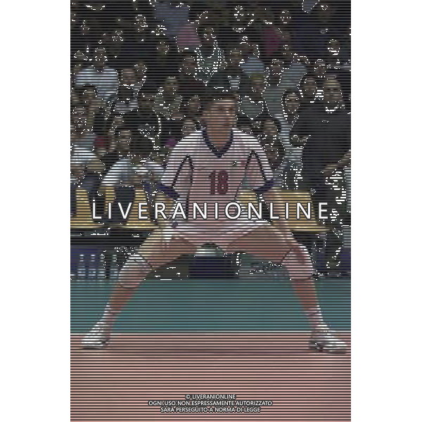 ITALIA-SPAGNA VOLLEY 25/05/2001 NELLA FOTO Valerio Vermiglio AG ALDO LIVERANI