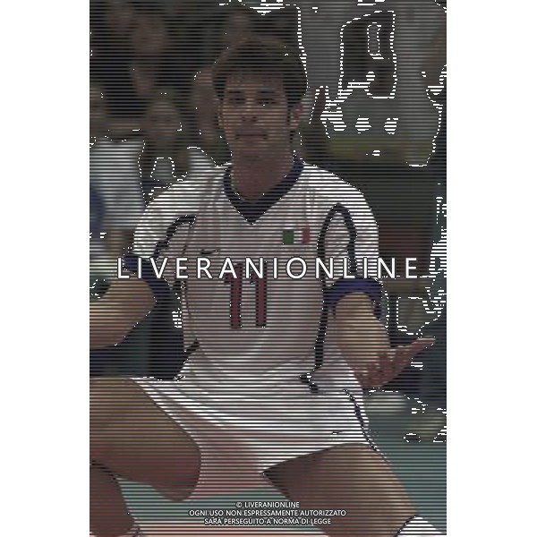 ITALIA-SPAGNA VOLLEY 25/05/2001 NELLA FOTO Hristo Zlatanov AG ALDO LIVERANI