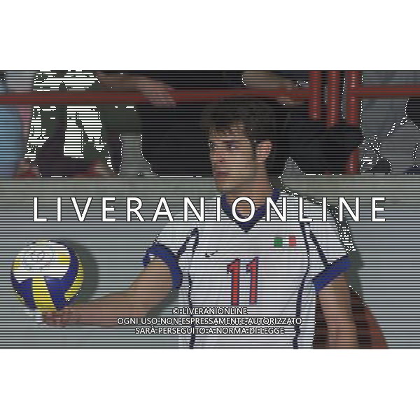 ITALIA-SPAGNA VOLLEY 25/05/2001 NELLA FOTO Hristo Zlatanov AG ALDO LIVERANI