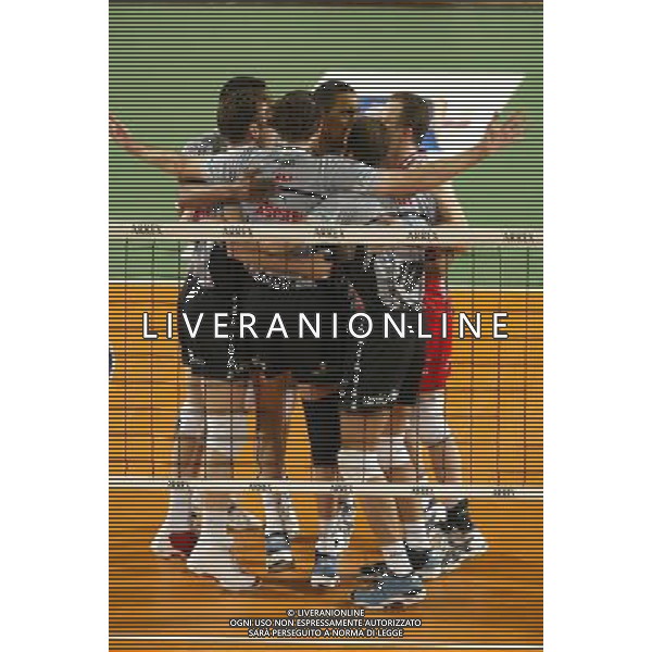 Finale gara 3 campionato di volley serie A 2003/04 partita: Sysley Tv - Coprasystel PC foto: S.Rosa/Liverani nella foto: festa - Piacenza