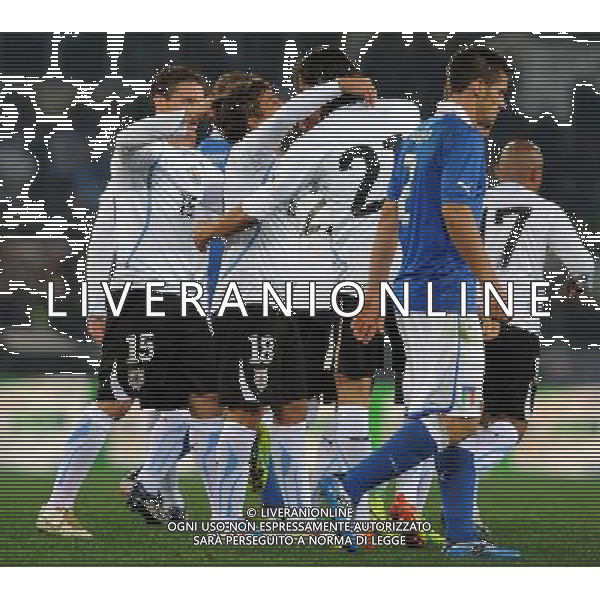 Amichevole Roma - 15.11.2011 Italia-Uruguay Nella Foto:Fernandez esulta /Ph.Vitez-Ag. Aldo Liverani