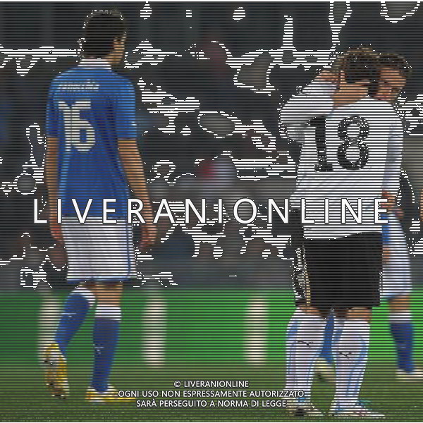 Amichevole Roma - 15.11.2011 Italia-Uruguay Nella Foto:Fernandez esulta /Ph.Vitez-Ag. Aldo Liverani