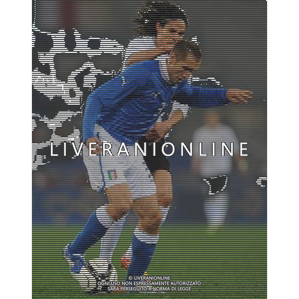 Amichevole Roma - 15.11.2011 Italia-Uruguay Nella Foto:chiellni giorgio e edinson cavani /Ph.Vitez-Ag. Aldo Liverani