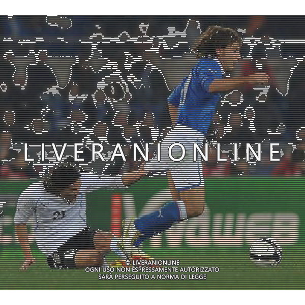 Amichevole Roma - 15.11.2011 Italia-Uruguay Nella Foto:pirlo andrea e edinson cavani /Ph.Vitez-Ag. Aldo Liverani