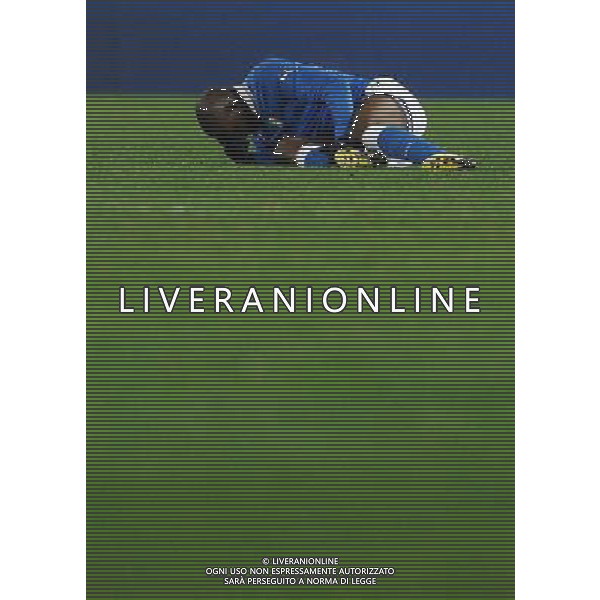 Amichevole Roma - 15.11.2011 Italia-Uruguay Nella Foto:balotelli mario a terra /Ph.Vitez-Ag. Aldo Liverani