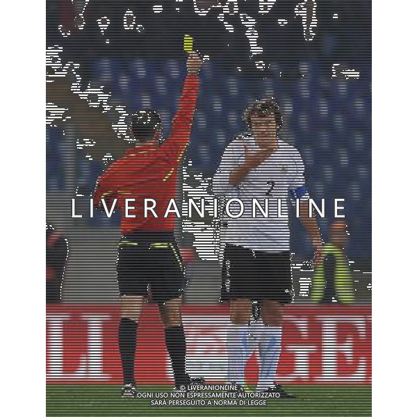 Amichevole Roma - 15.11.2011 Italia-Uruguay Nella Foto:lugano ammonizione /Ph.Vitez-Ag. Aldo Liverani