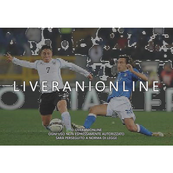 Amichevole Roma - 15.11.2011 Italia-Uruguay Nella Foto:pirlo andrea e rodriguez /Ph.Vitez-Ag. Aldo Liverani