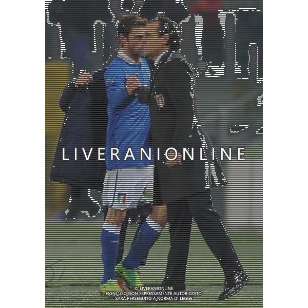 Amichevole Roma - 15.11.2011 Italia-Uruguay Nella Foto:claudio marchisio e cesare prandelli /Ph.Vitez-Ag. Aldo Liverani