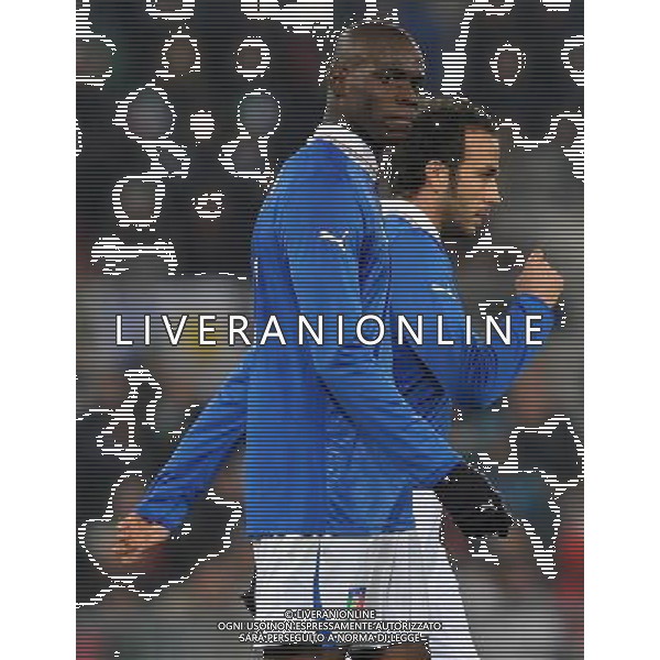 Amichevole Roma - 15.11.2011 Italia-Uruguay Nella Foto:balotelli mario e giampaolo pazzini /Ph.Vitez-Ag. Aldo Liverani