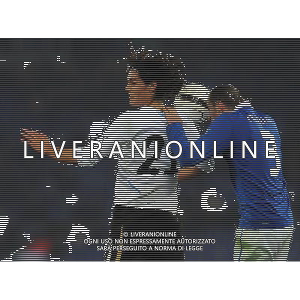Amichevole Roma - 15.11.2011 Italia-Uruguay Nella Foto:cavani edinson e giorgio chiellini /Ph.Vitez-Ag. Aldo Liverani