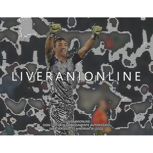 Amichevole Roma - 15.11.2011 Italia-Uruguay Nella Foto:muslera esulta a fine partita /Ph.Vitez-Ag. Aldo Liverani