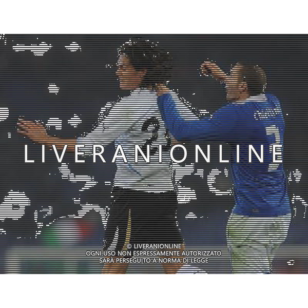 Amichevole Roma - 15.11.2011 Italia-Uruguay Nella Foto:Edinson Cavani-Giorgio Chiellini /Ph.Vitez-Ag. Aldo Liverani