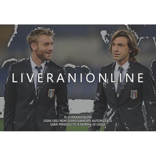 Amichevole Roma - 15.11.2011 Italia-Uruguay Nella Foto:Andrea Pirlo-Daniele De Rossi /Ph.Vitez-Ag. Aldo Liverani