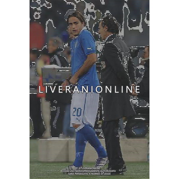 Amichevole Roma - 15.11.2011 Italia-Uruguay Nella Foto:Cesare Prandelli-Alessandro Matri /Ph.Vitez-Ag. Aldo Liverani