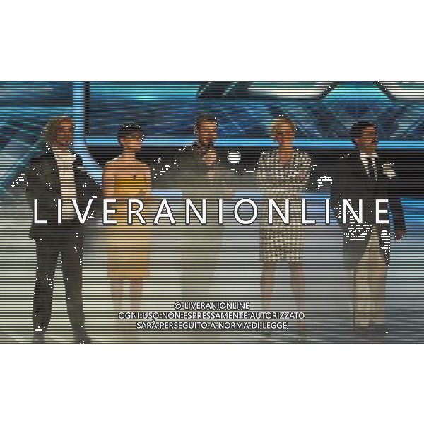 MILANO 17/11/2011 TRASMISSIONE TV \'SKY\' X FACTOR 5a EDIZIONE nella foto Alessandro Cattelan - ELIO - SIMONA VENTURA - MORGAN - ARISA PH.FIOCHI/AG ALDO LIVERANI SAS 